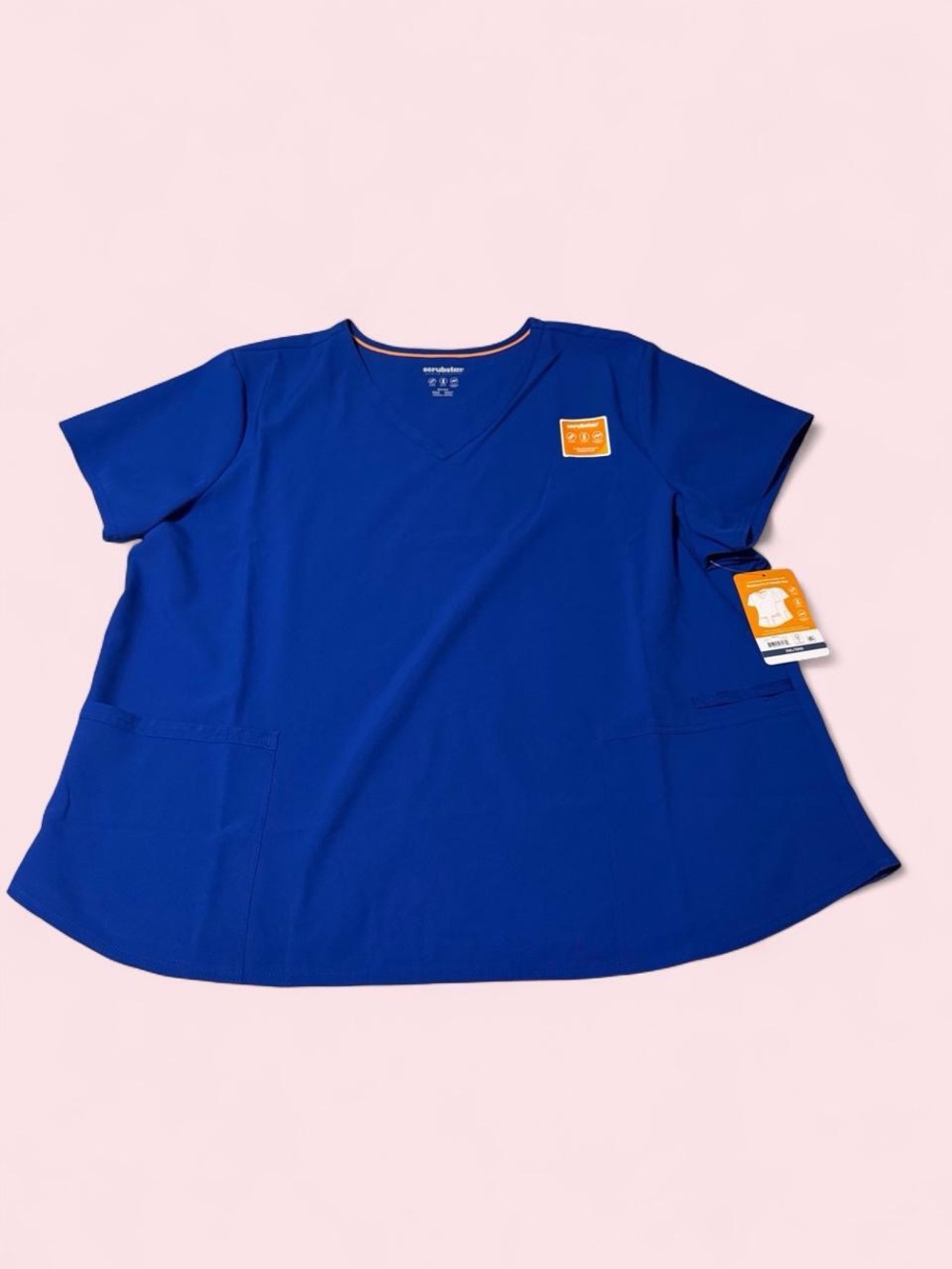 Scrubstar Royal Blue V-Neck Short Sleeve Scrub Top
